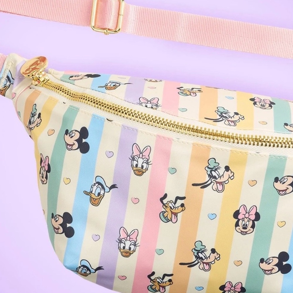 Stone Clover Mickey and Friends rainbow Fanny Pack